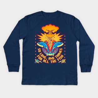 Thanks for all the fish Kids Long Sleeve T-Shirt